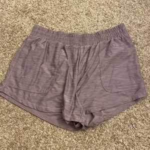purple all in motion athletic shorts size medium